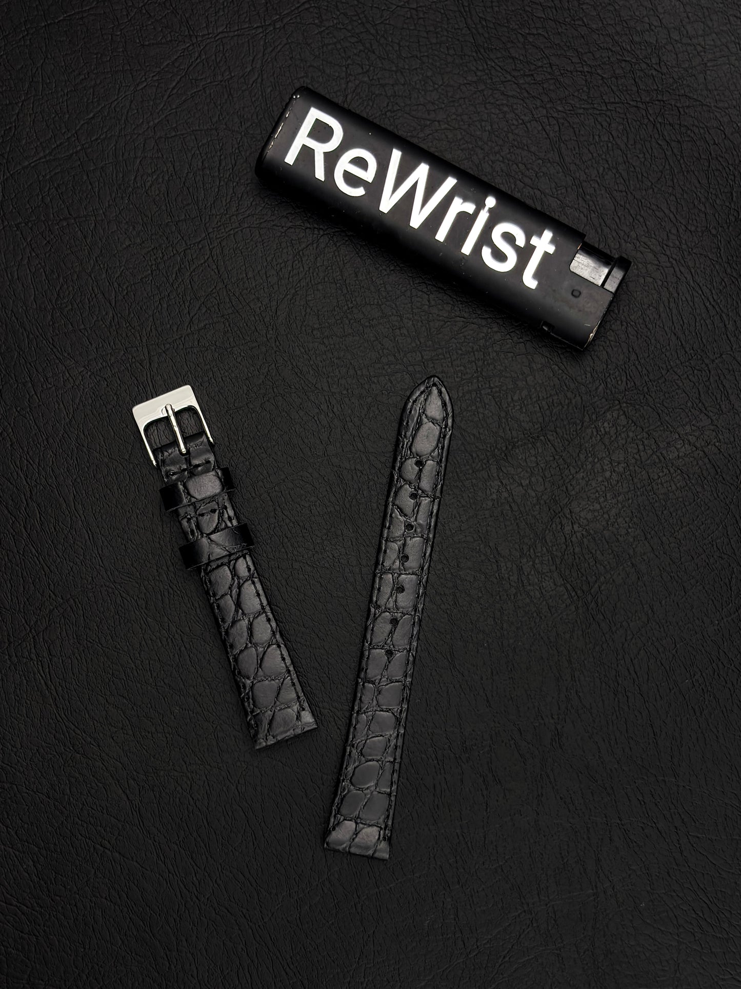 Italian Leather Strap - Black