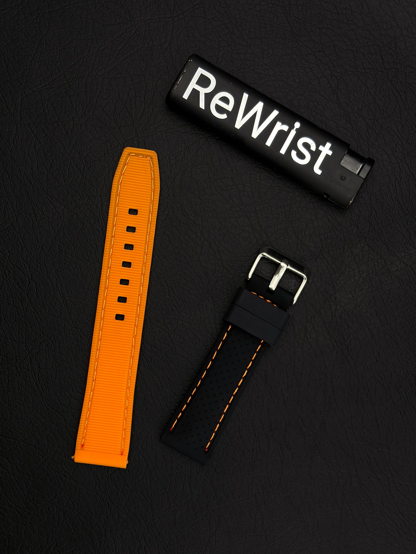 Tropical Silicone Multicolor Strap - Orange