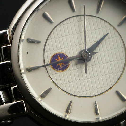 Silver Crosshatch Dial Ladies' Watch
