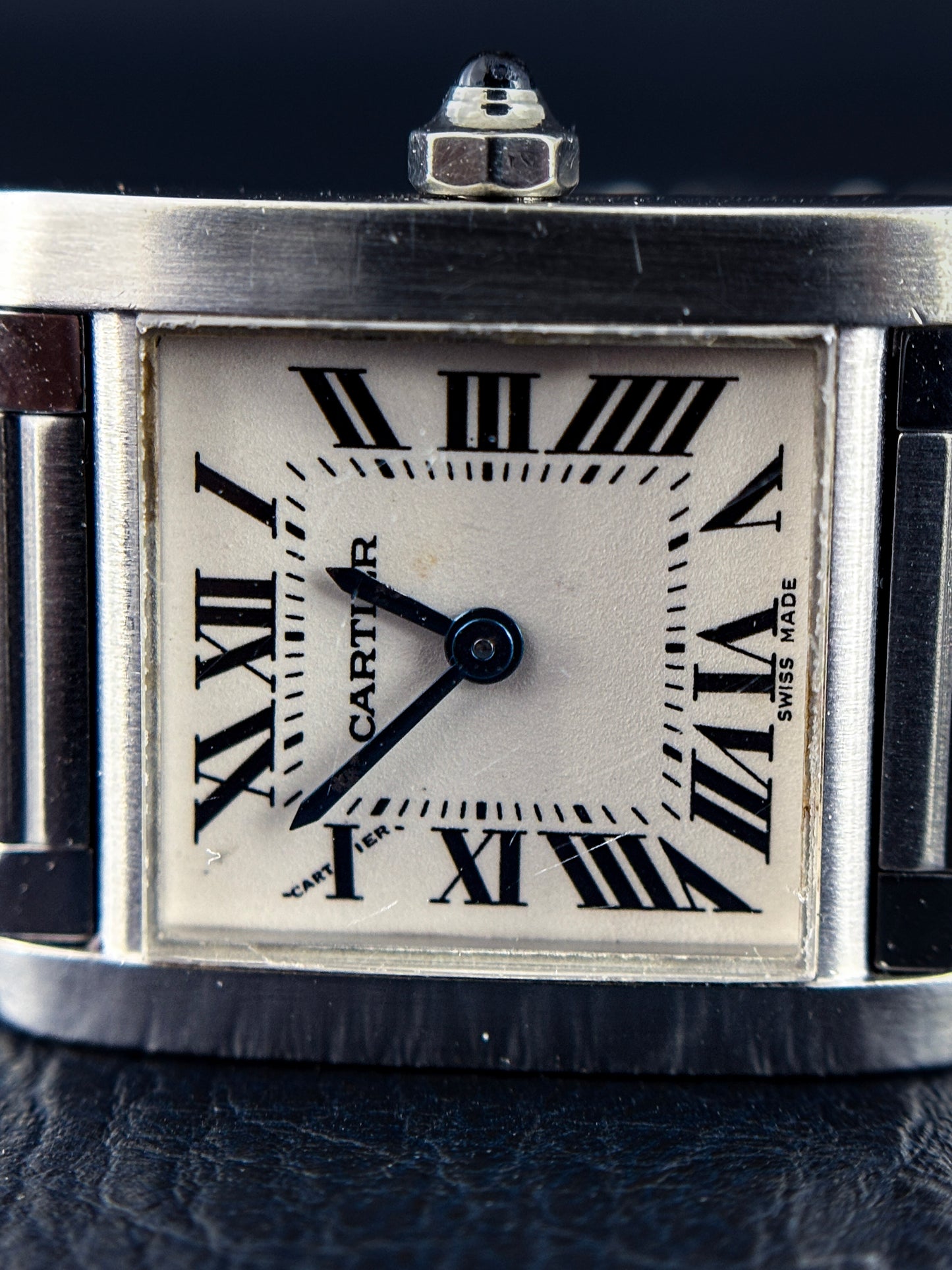 Cartier Tank Française 2384 | Full Stainless Steel | Original Vintage Box Included