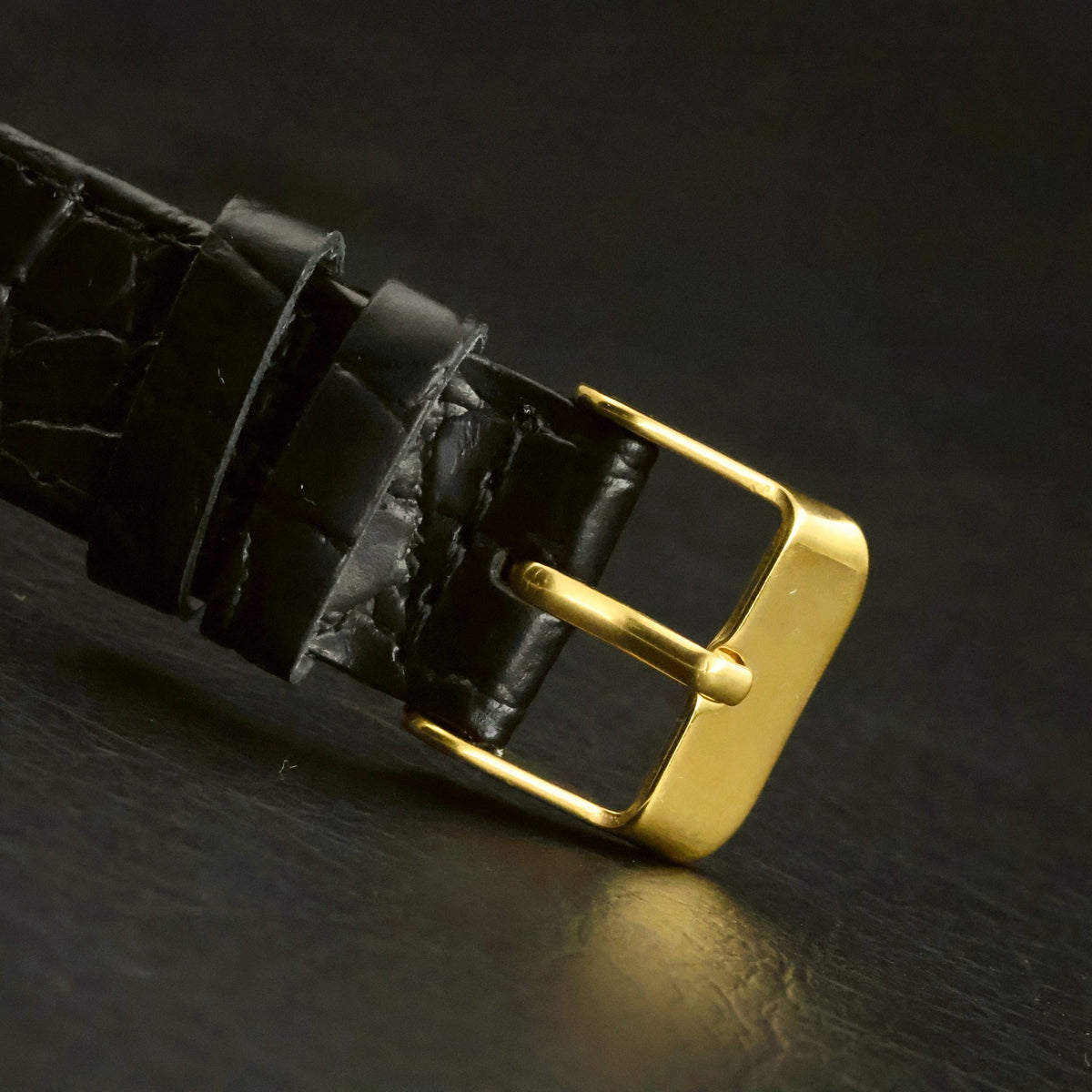 Omega De Ville Quartz | Champagne Striped Dial | Gold Plated Cushion | Two Hands, view 20