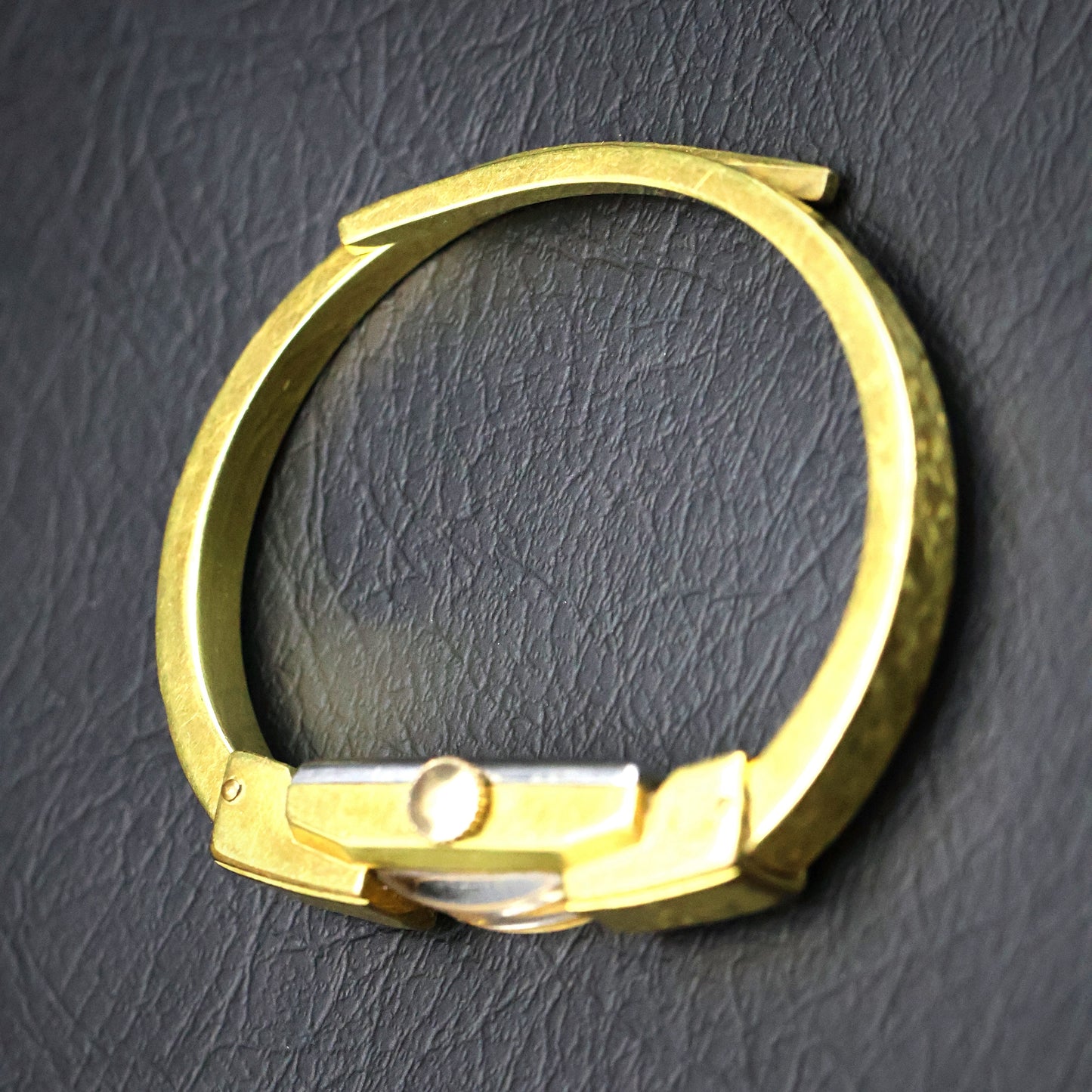 Consul Gold Hammered-Texture Bangle Watch