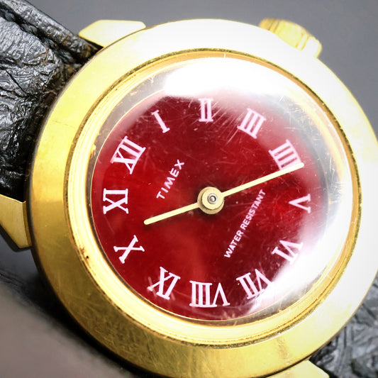 Timex Burgundy Dial Roman Numeral