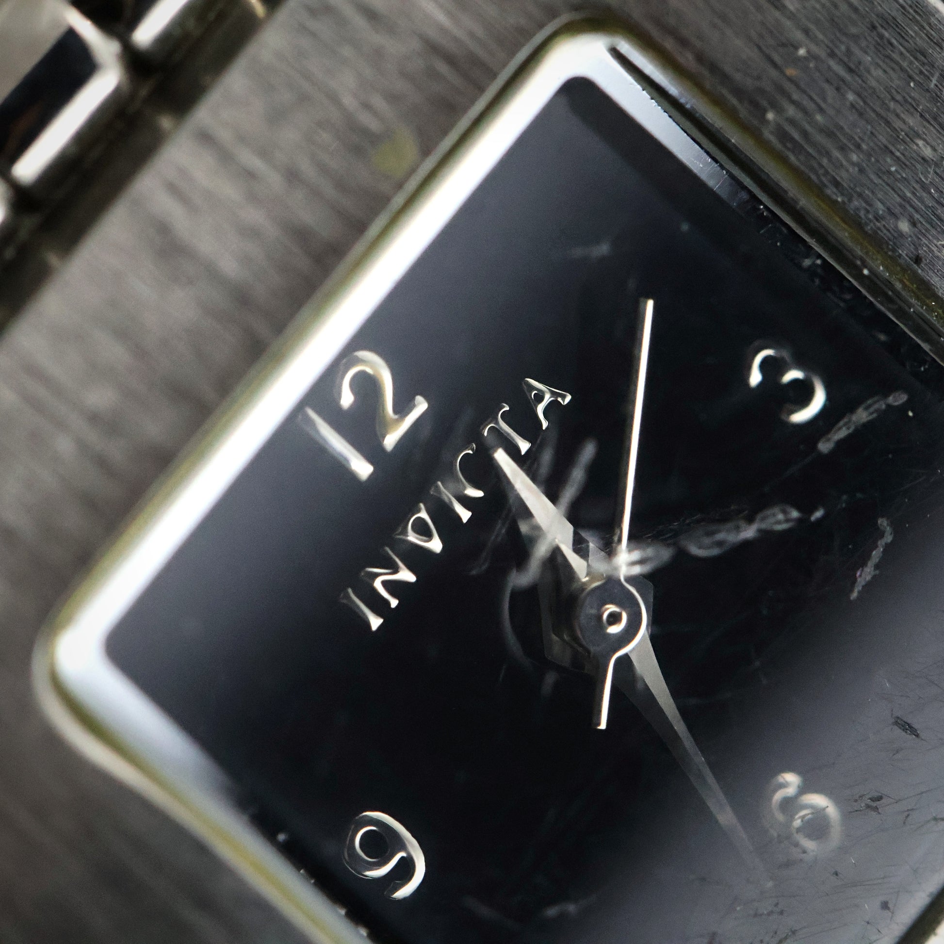 Invicta Brushed Silver Square
