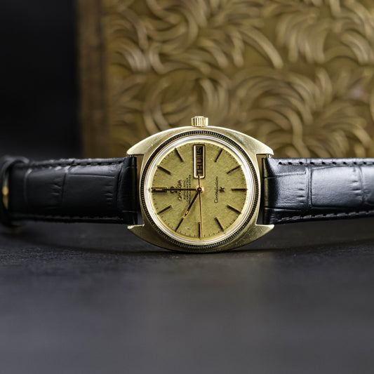 Omega Constellation Gold Textured Dial
