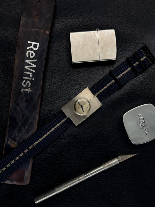 Pierre Cardin 1971 by Jaeger-LeCoultre PC 115 Op-Art Wristwatch