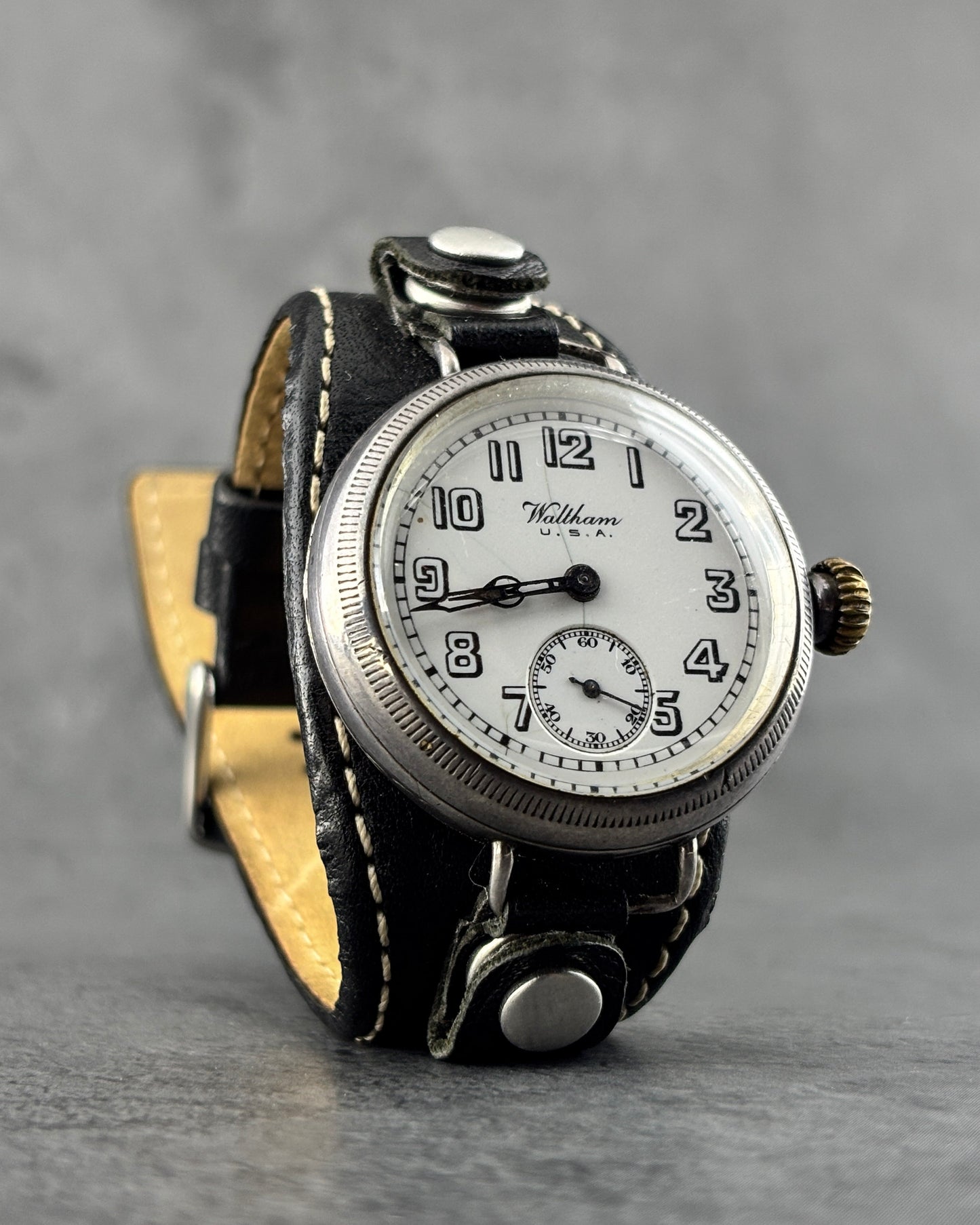 Waltham USA WWI Trench Watch - Sterling Silver- 1916