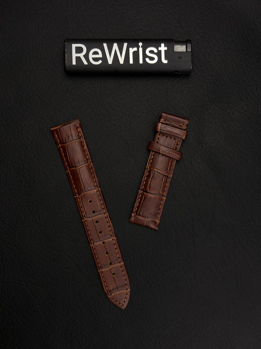 Odd size leather strap - Brown