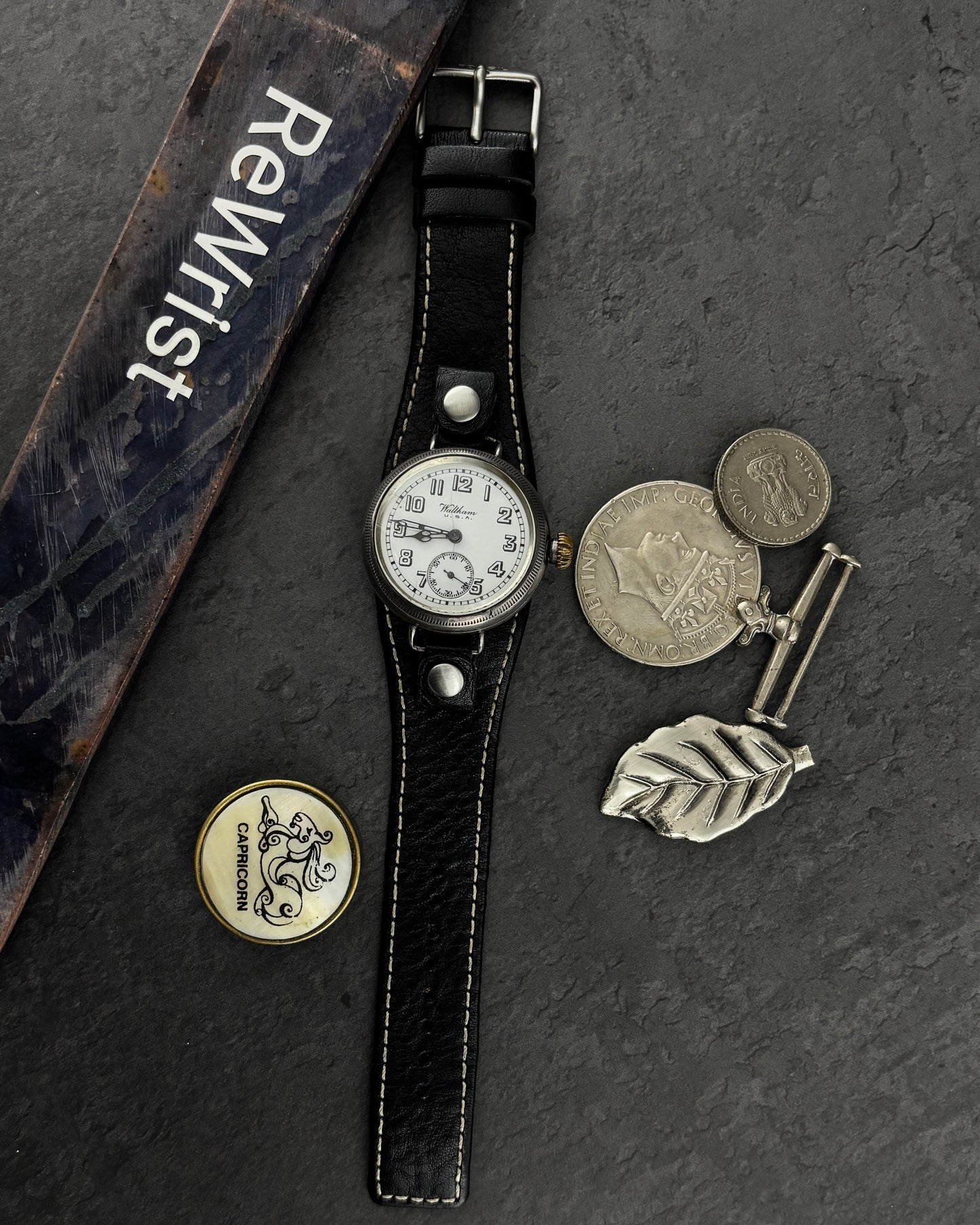 Waltham USA WWI Trench Watch - Sterling Silver- 1916