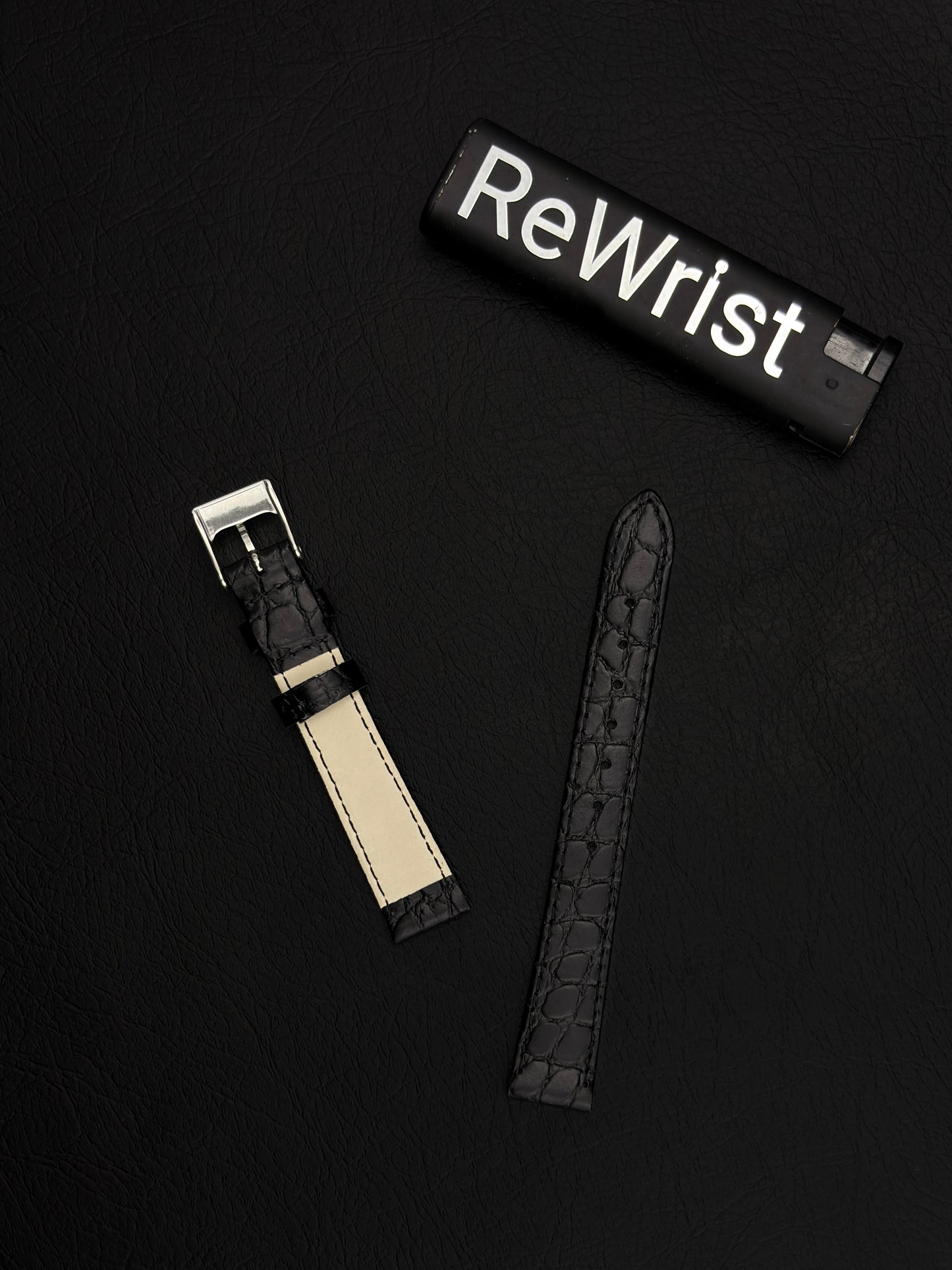 Italian Leather Strap - Black