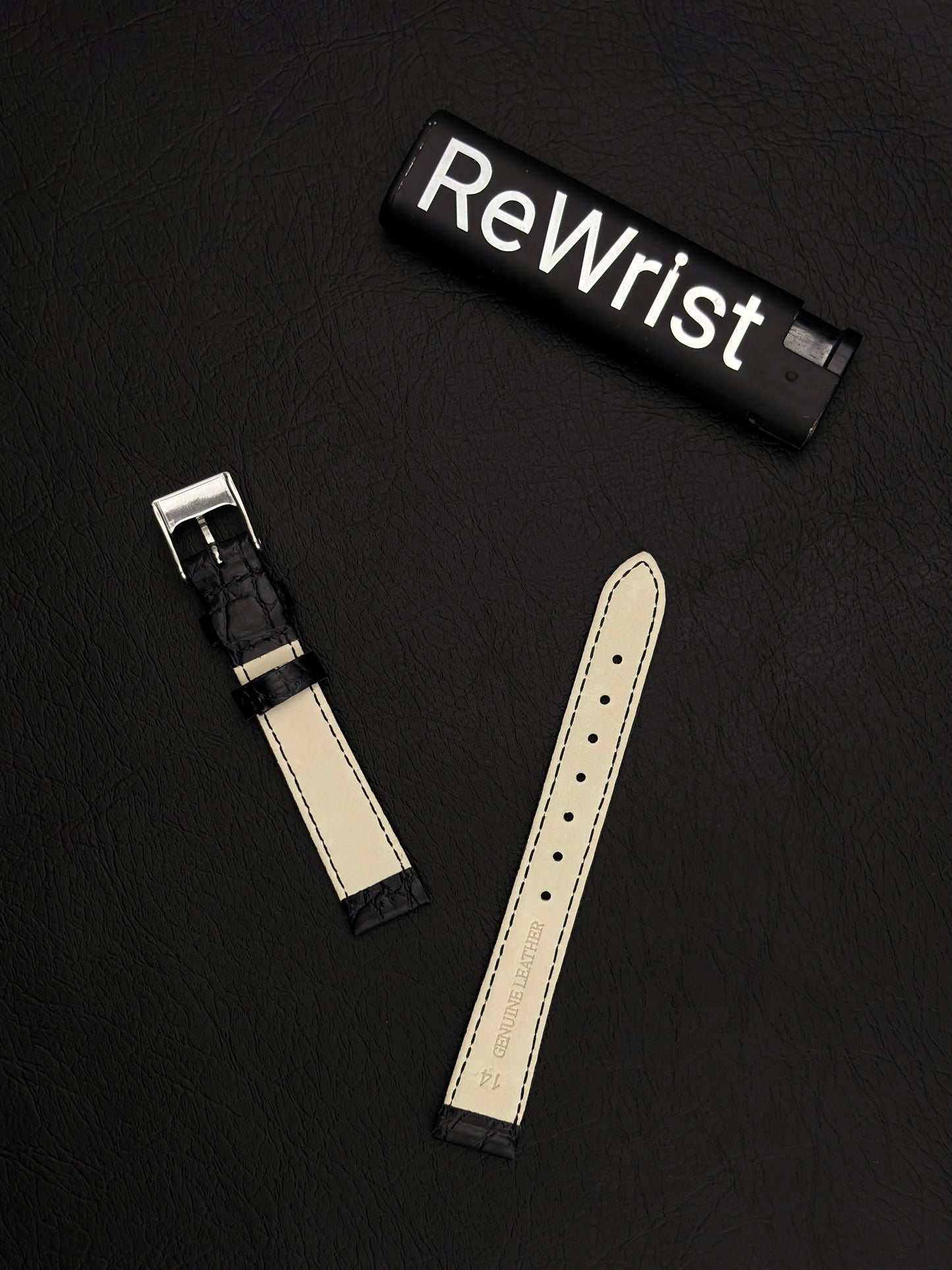 Italian Leather Strap - Black