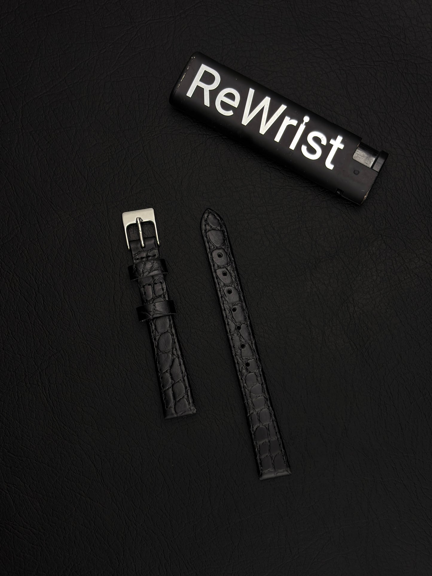 Italian Leather Strap - Black