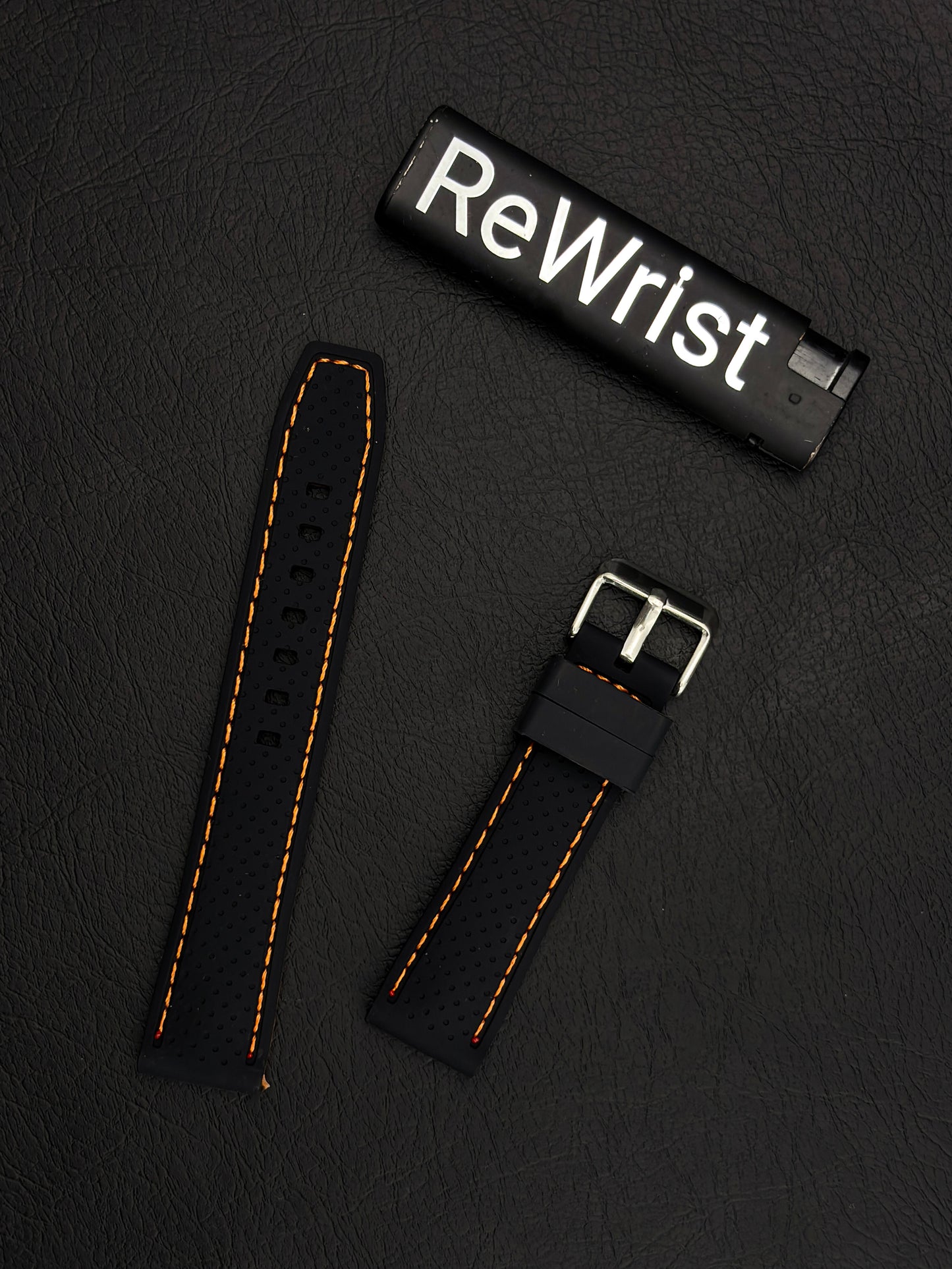 Tropical Silicone Multicolor Strap - Orange