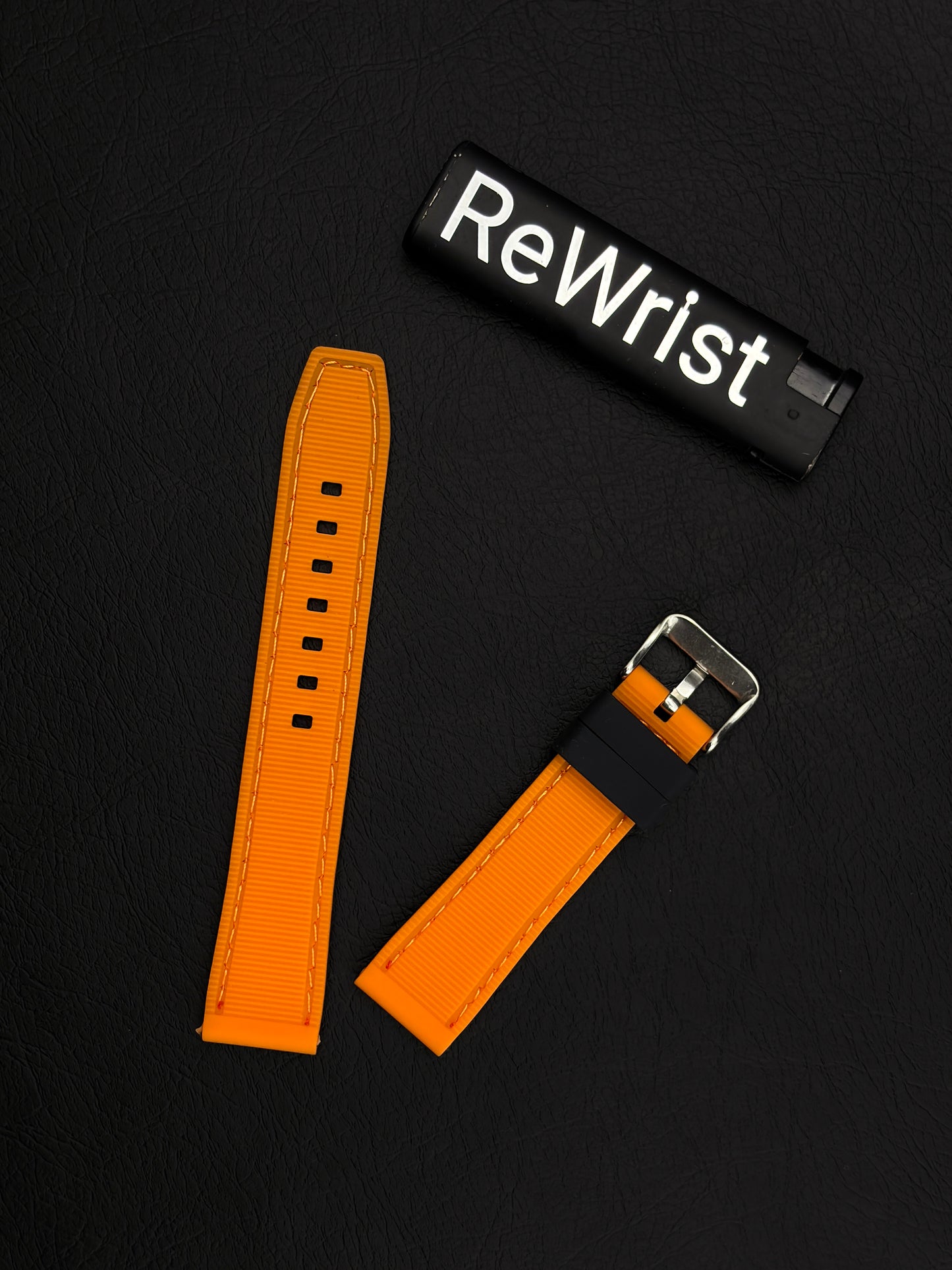 Tropical Silicone Multicolor Strap - Orange