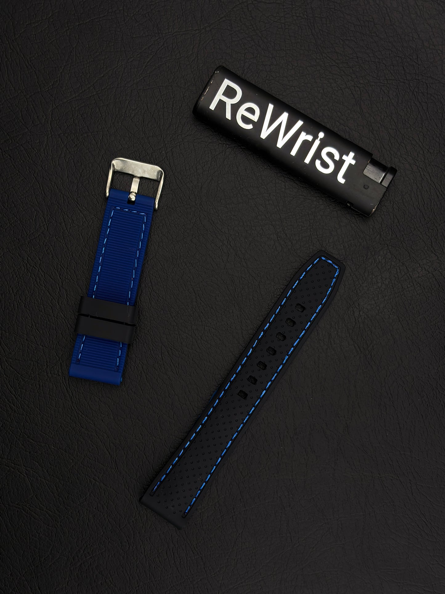 Tropical Silicone Multicolor Strap - Blue