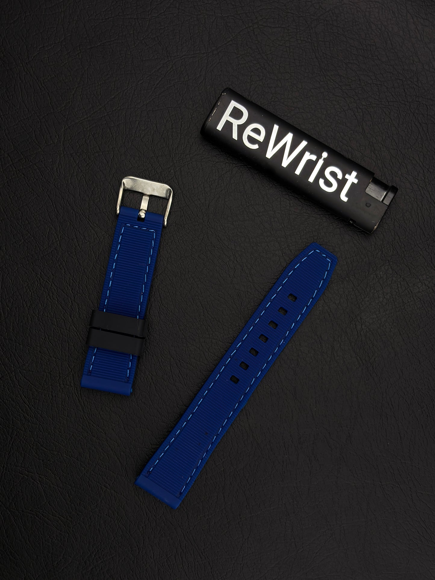 Tropical Silicone Multicolor Strap - Blue