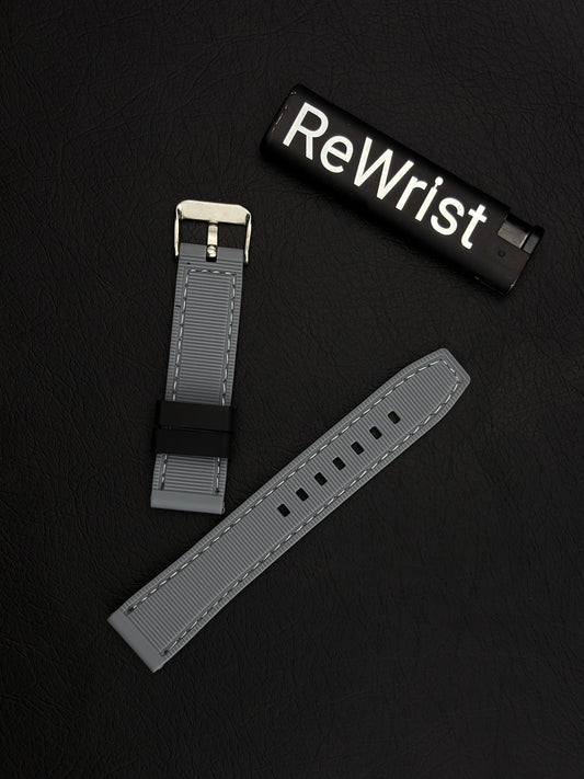 Tropical Silicone Multicolor Strap - Grey