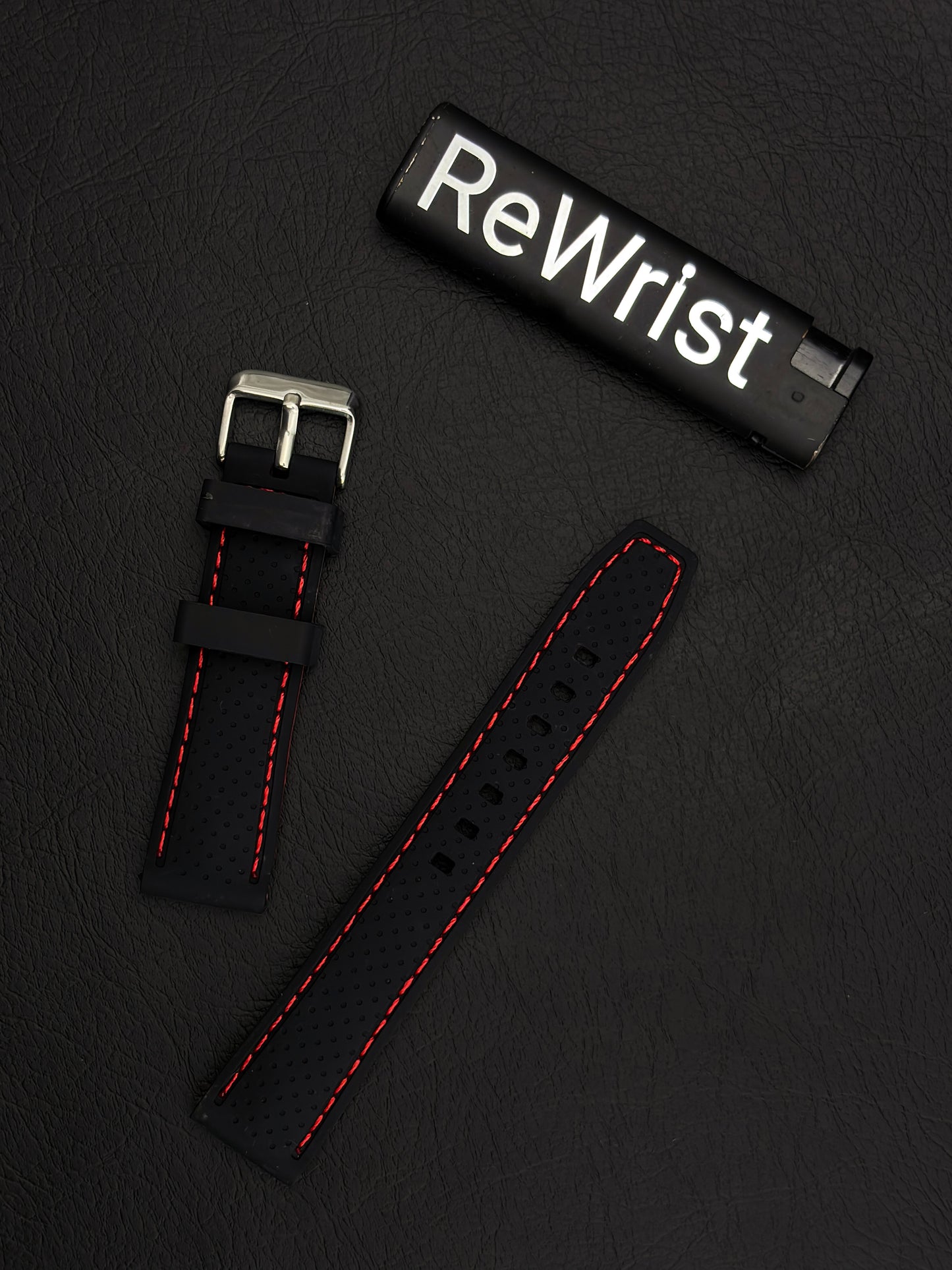 Tropical Silicone Multicolor Strap - Red
