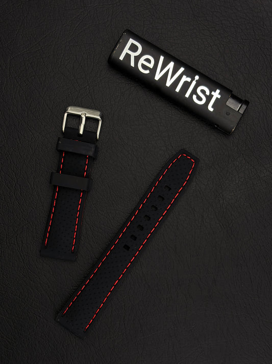 Tropical Silicone Multicolor Strap - Red