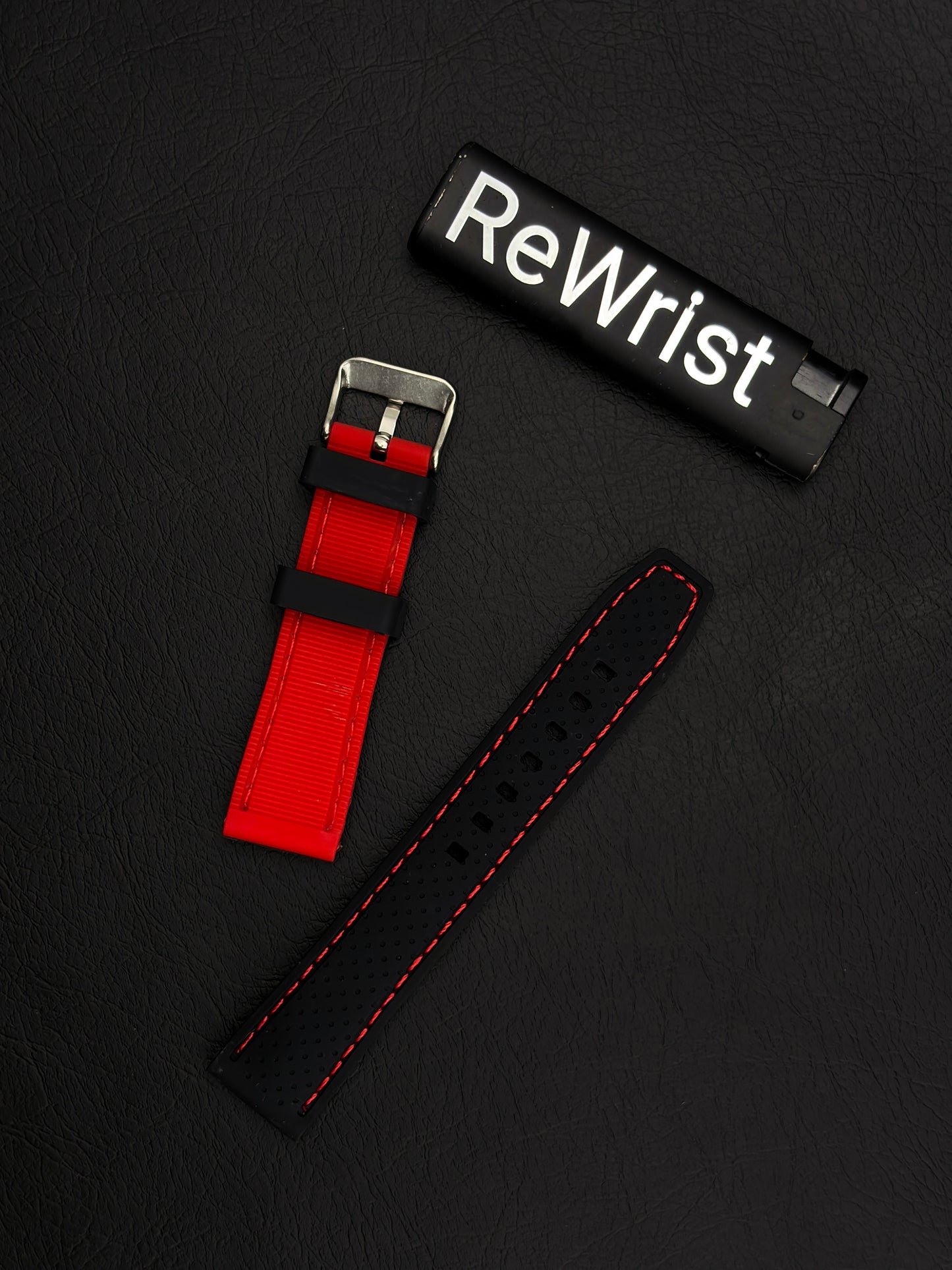 Tropical Silicone Multicolor Strap - Red