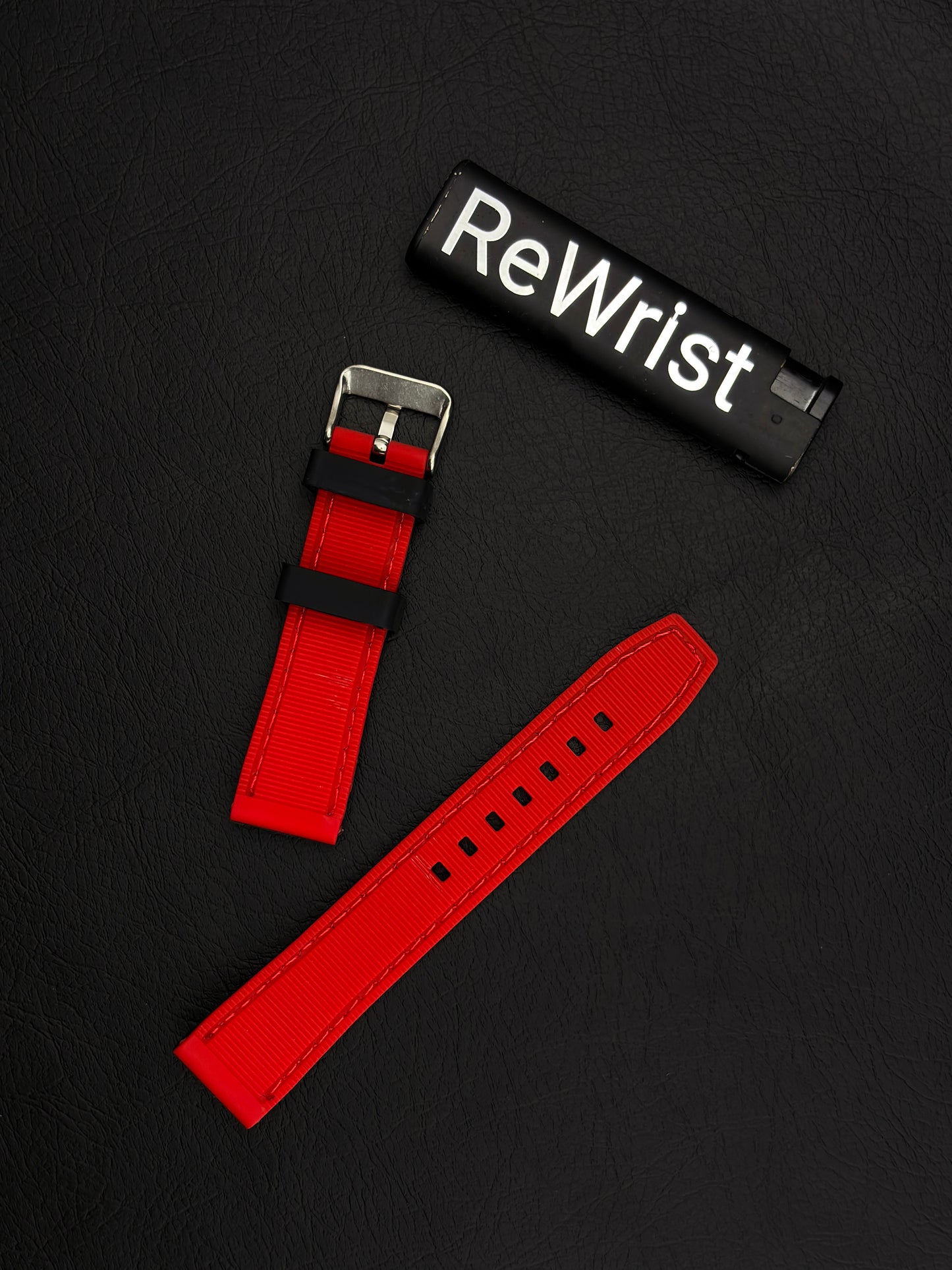 Tropical Silicone Multicolor Strap - Red