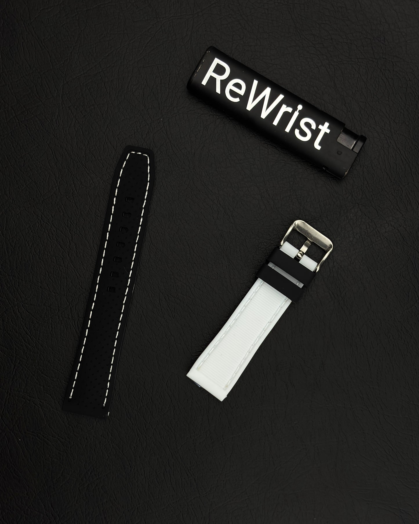 Tropical Silicone Multicolor Strap - White