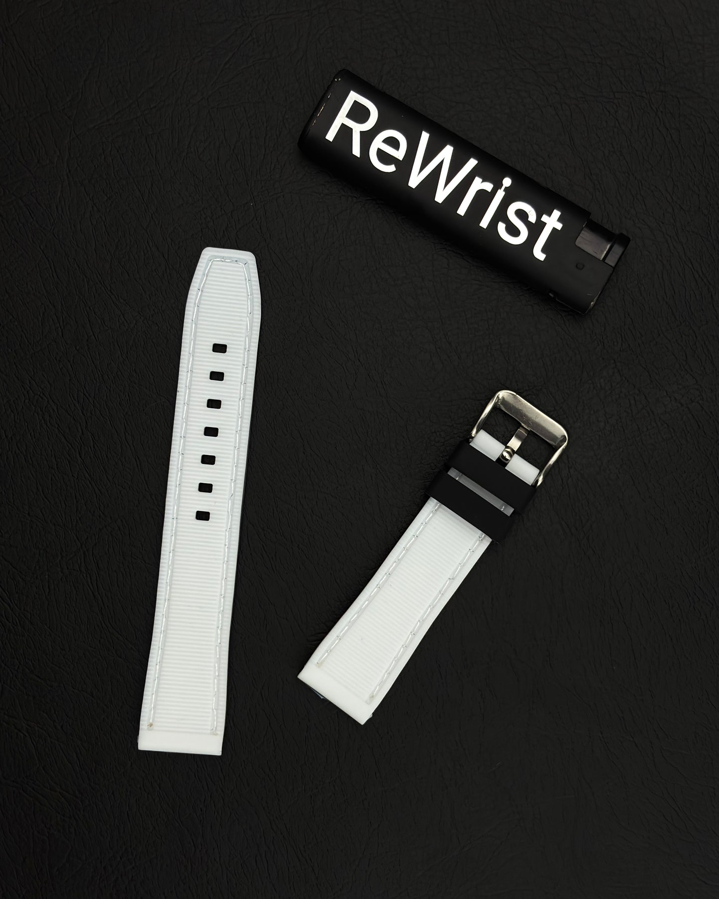 Tropical Silicone Multicolor Strap - White