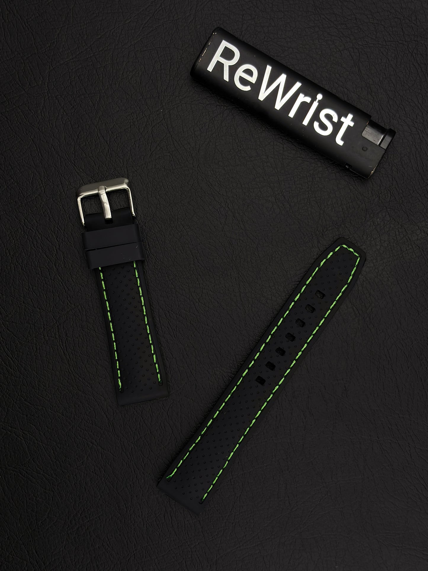 Tropical Silicone Multicolor Strap - Green