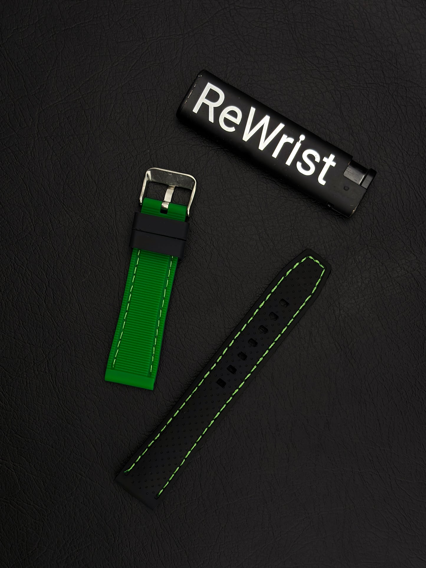 Tropical Silicone Multicolor Strap - Green