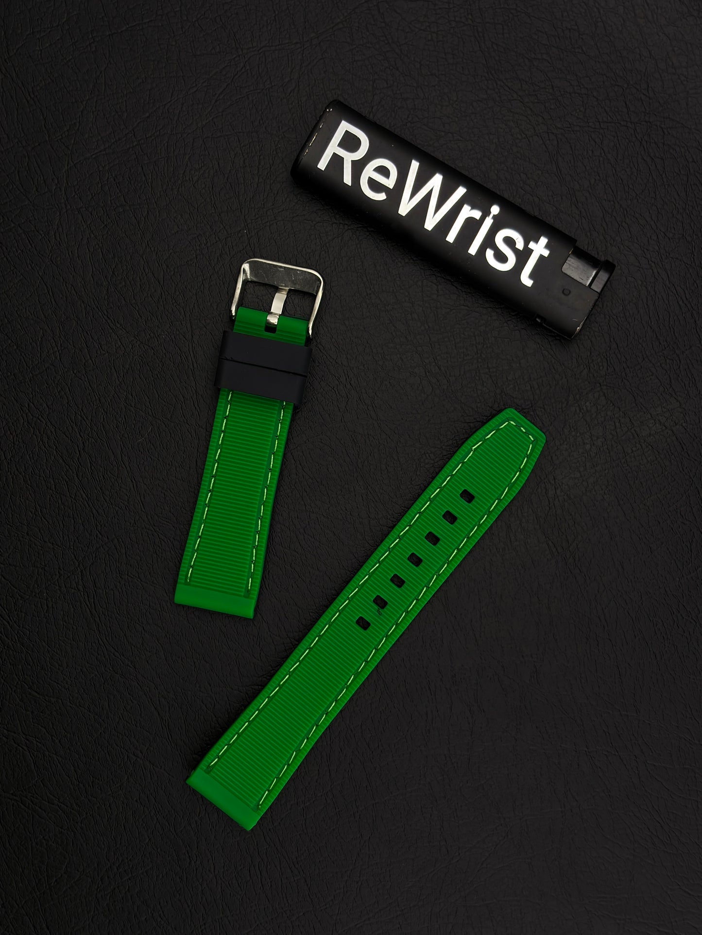 Tropical Silicone Multicolor Strap - Green