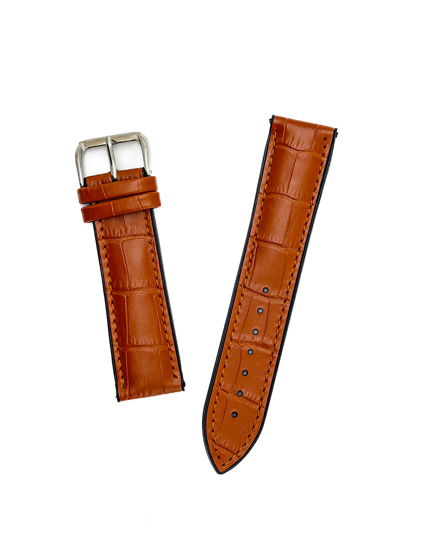 Leather Silicone Hybrid Band - Tan