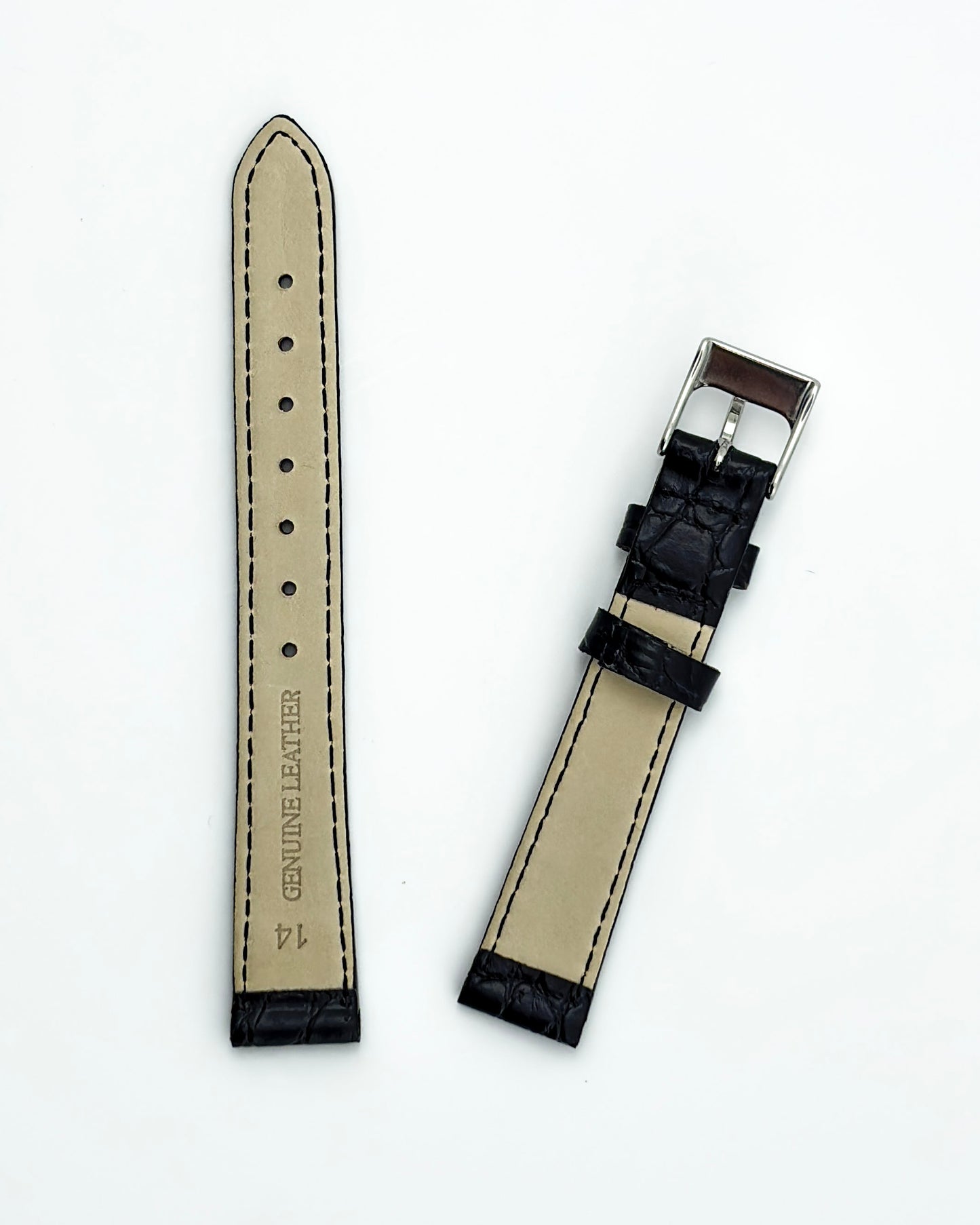 Italian Leather Strap - Black