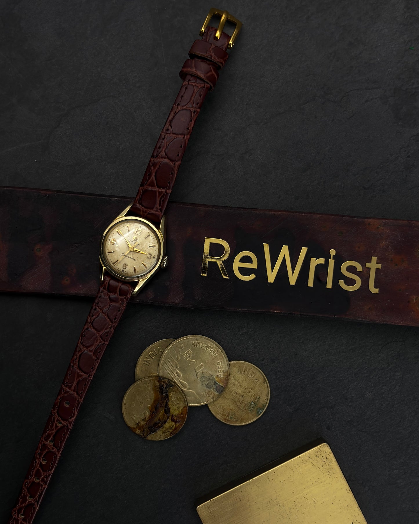 Omega Seamaster Cocktail Watch | 10K Gold Top | 1950s