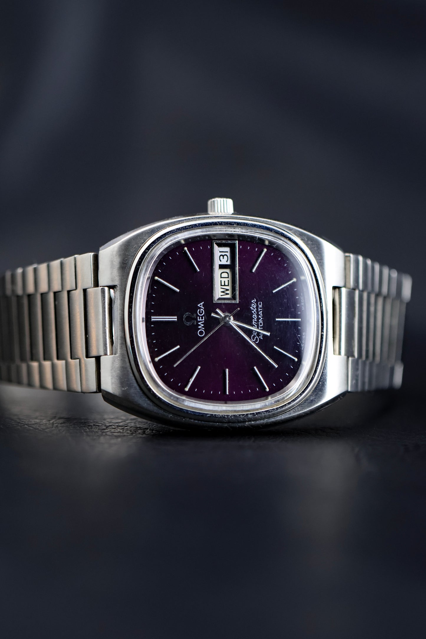 Omega Seamaster TV - Purple Dial
