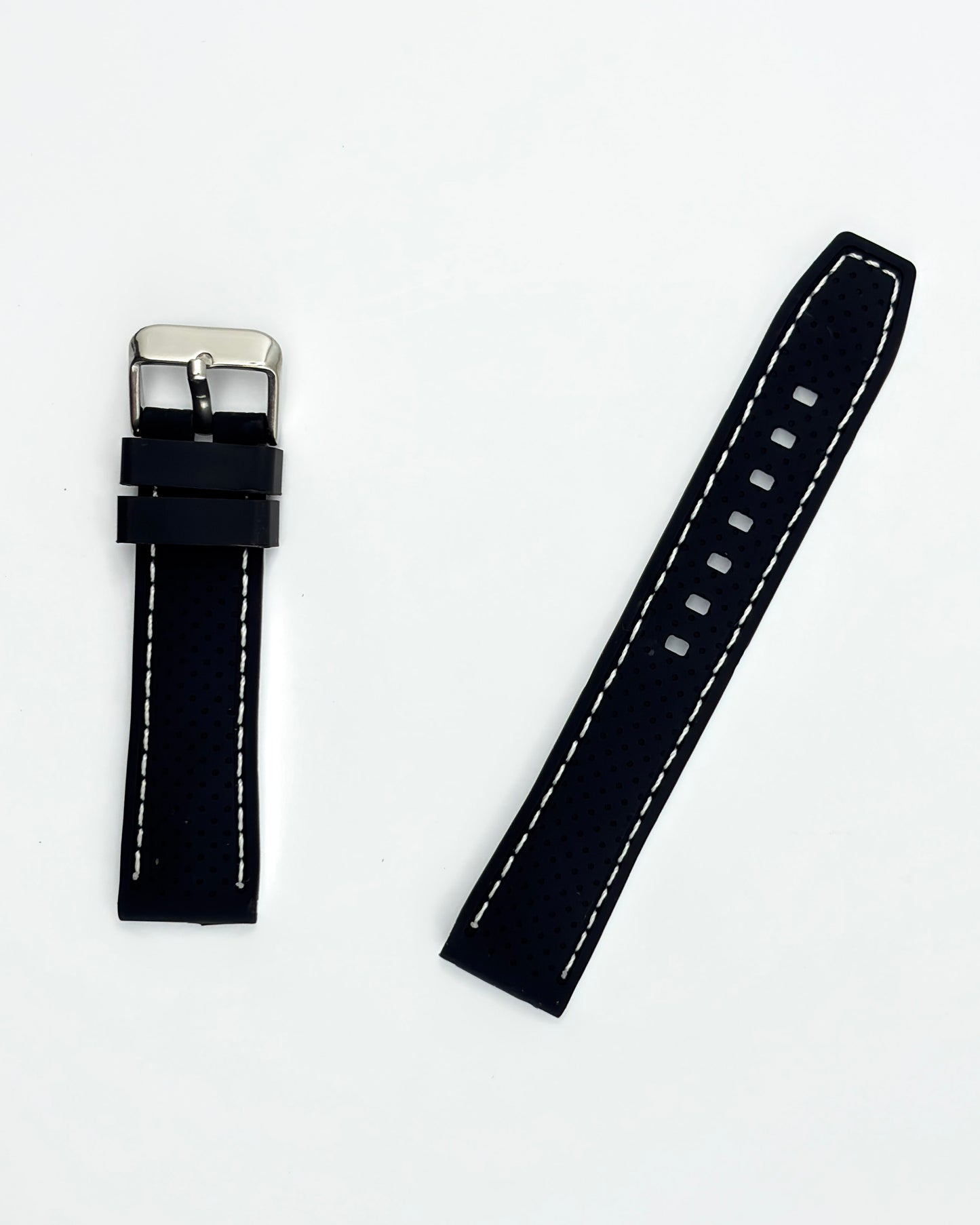 Tropical Silicone Multicolor Strap - White