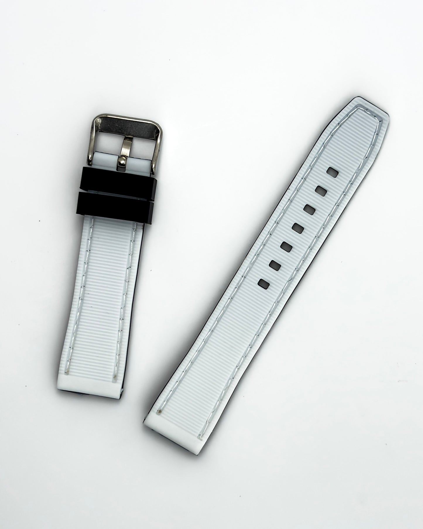Tropical Silicone Multicolor Strap - White