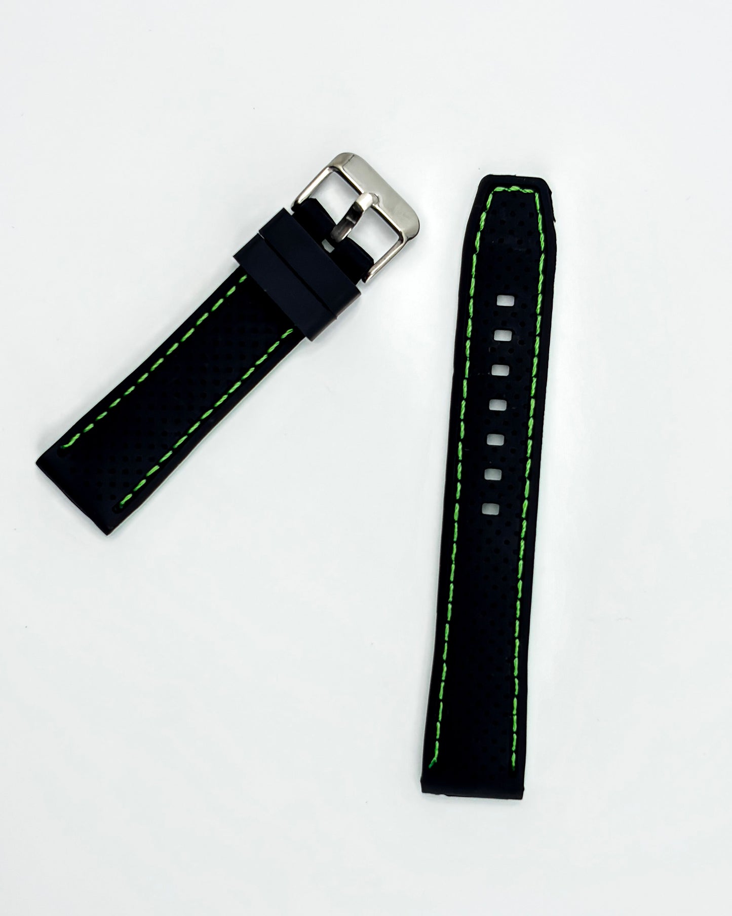 Tropical Silicone Multicolor Strap - Green