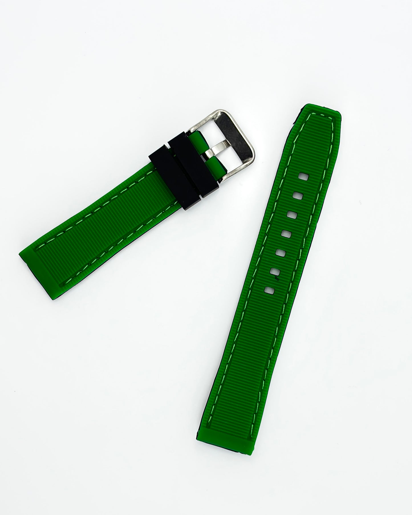 Tropical Silicone Multicolor Strap - Green
