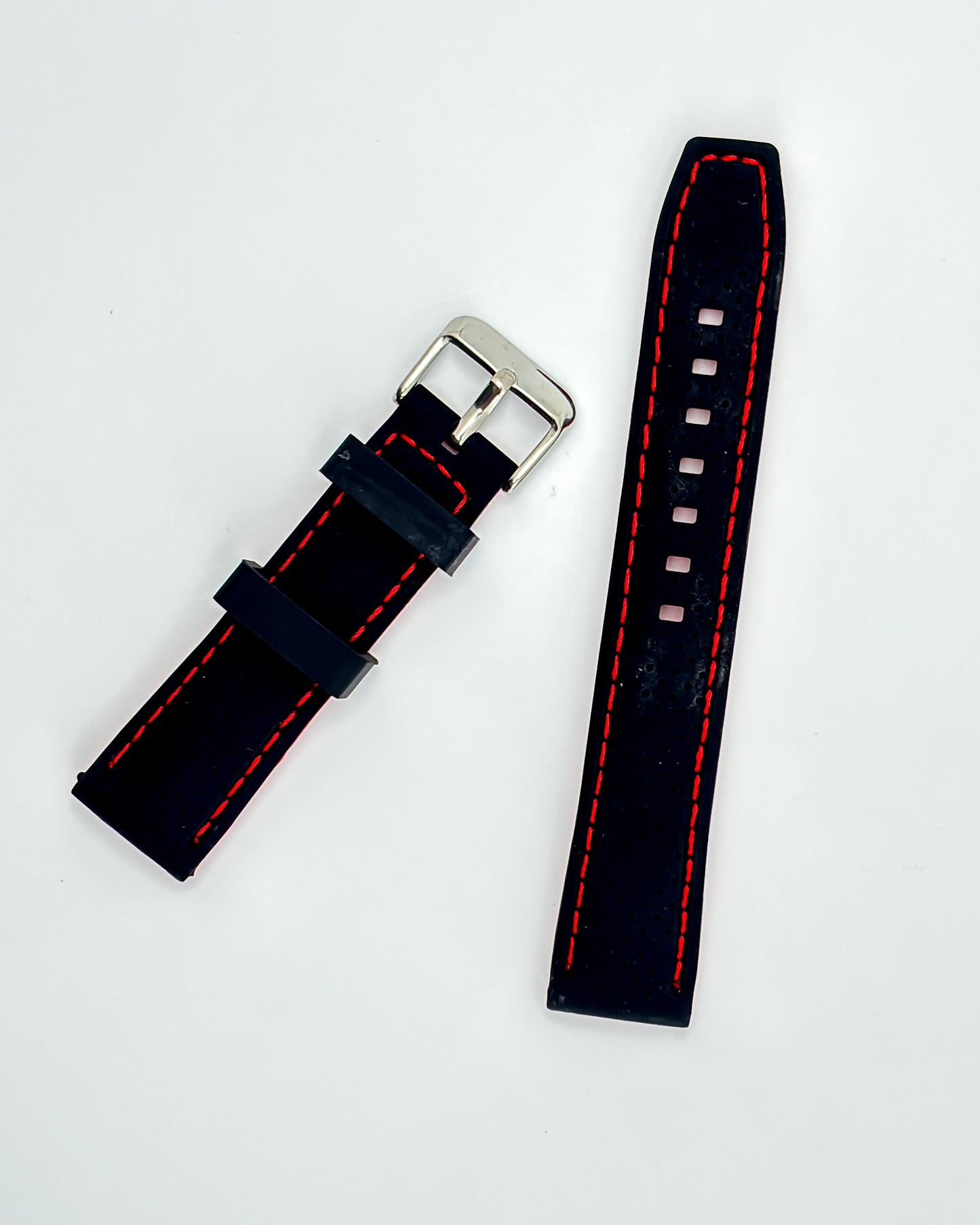 Tropical Silicone Multicolor Strap - Red