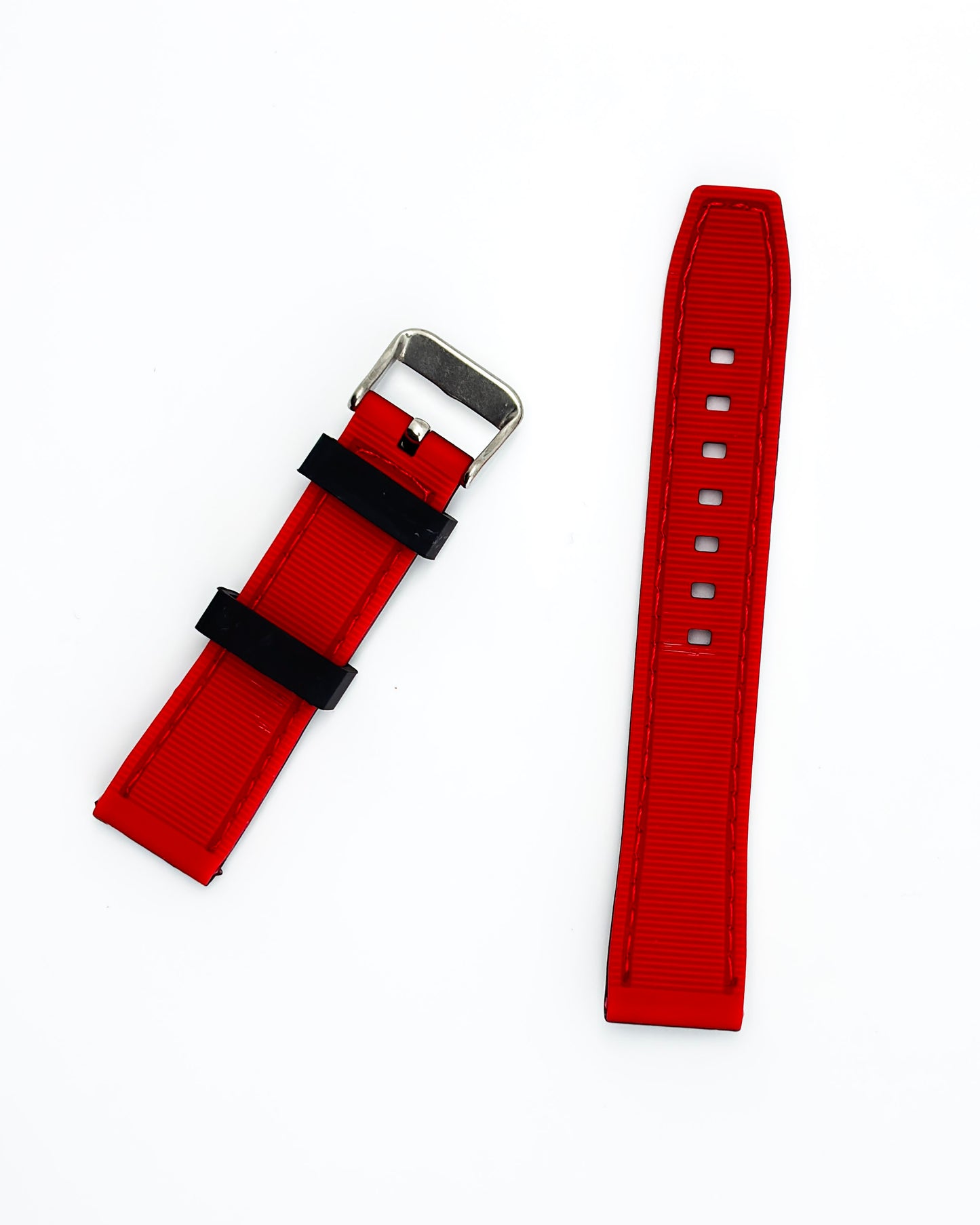 Tropical Silicone Multicolor Strap - Red