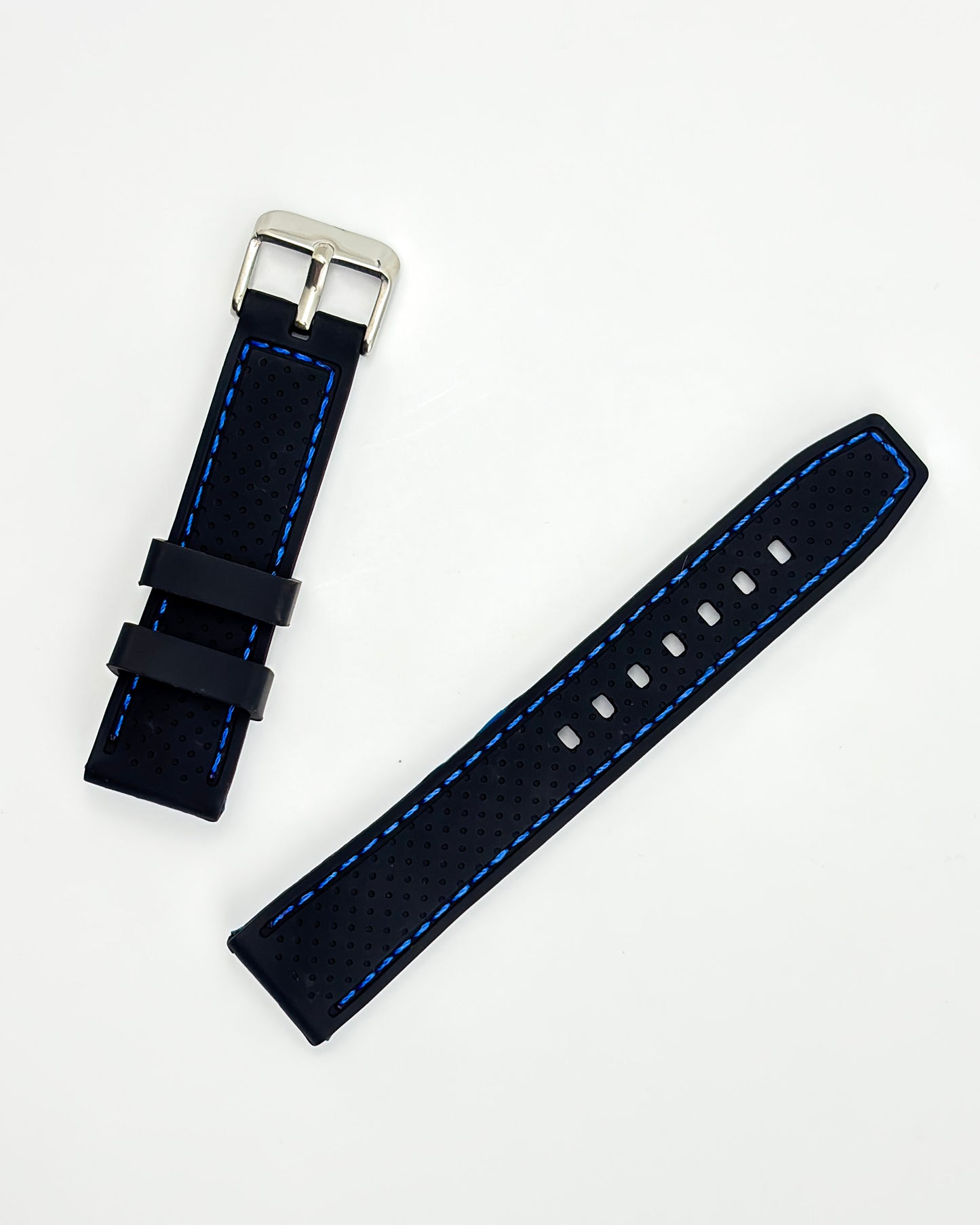 Tropical Silicone Multicolor Strap - Blue