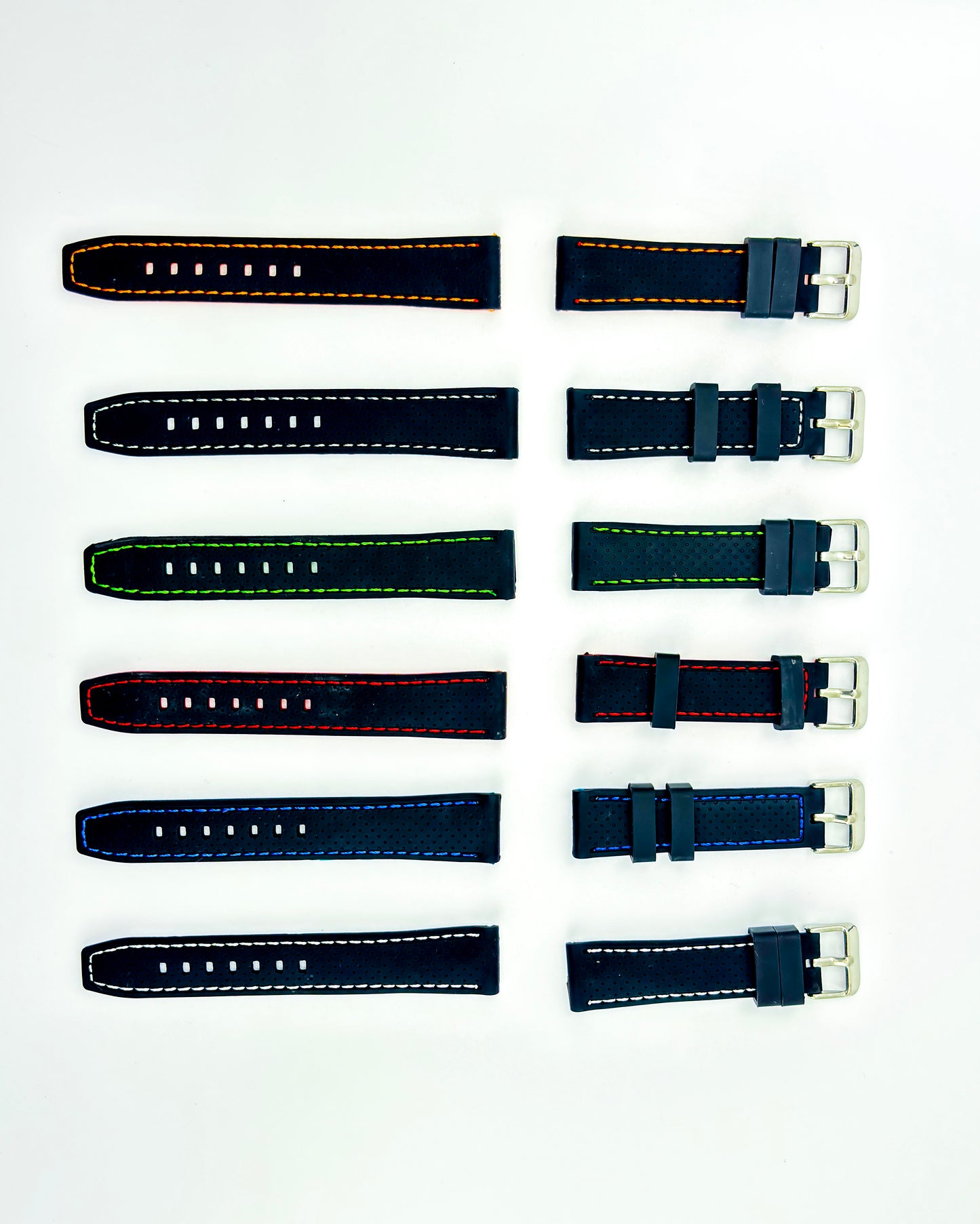 Tropical Silicone Multicolor Strap - Grey