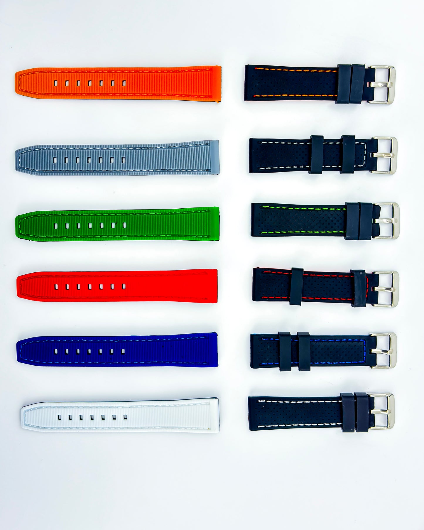 Tropical Silicone Multicolor Strap - Grey