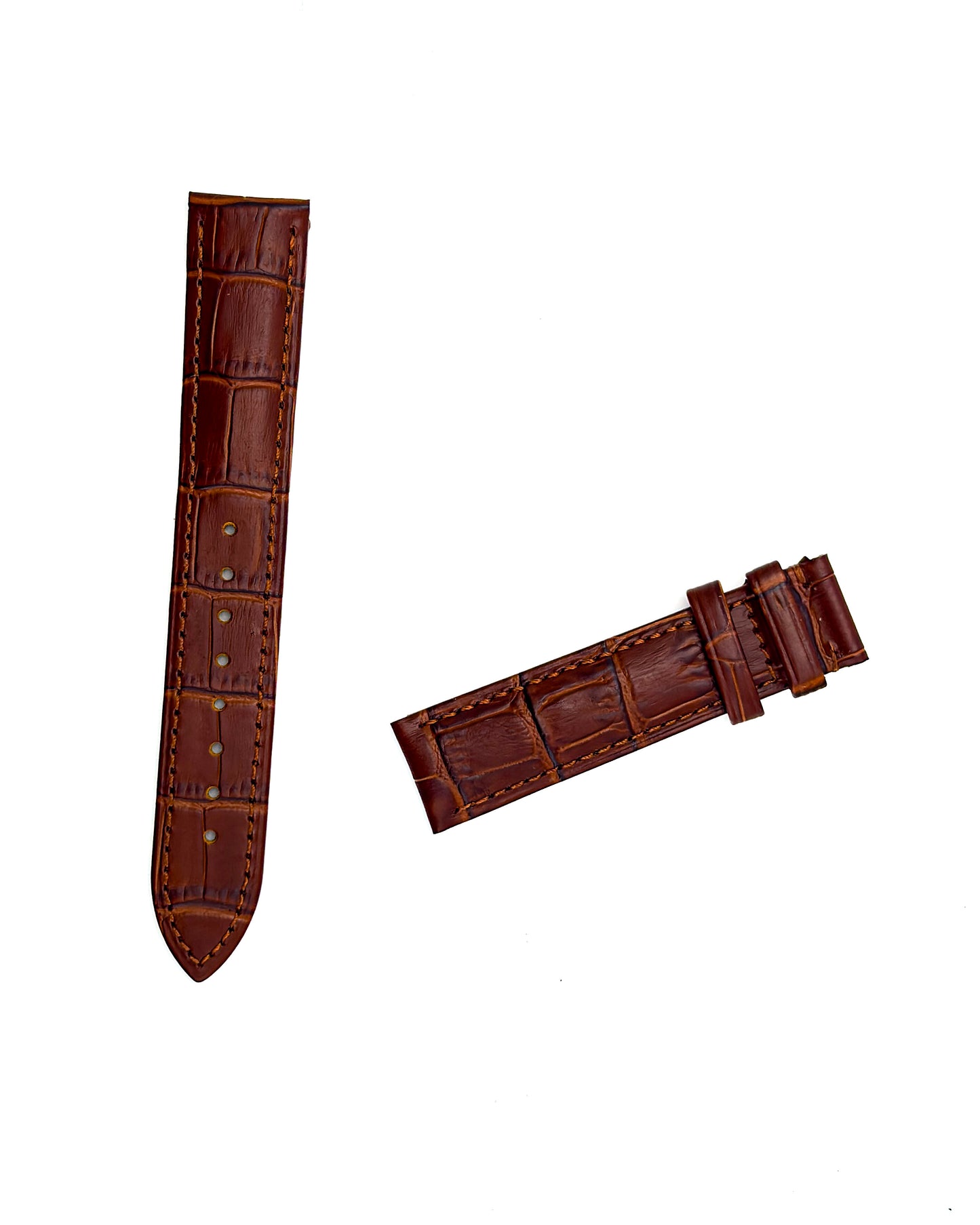 Odd size leather strap - Brown