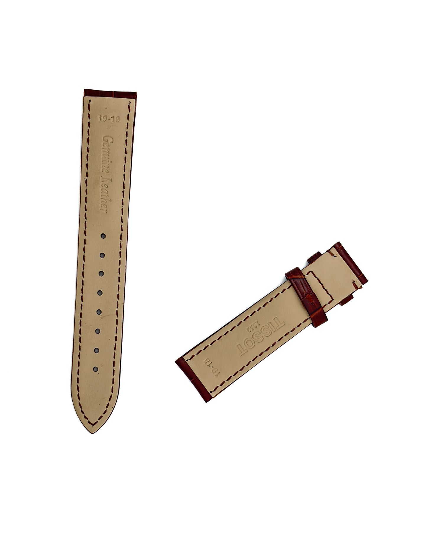 Odd size leather strap - Brown
