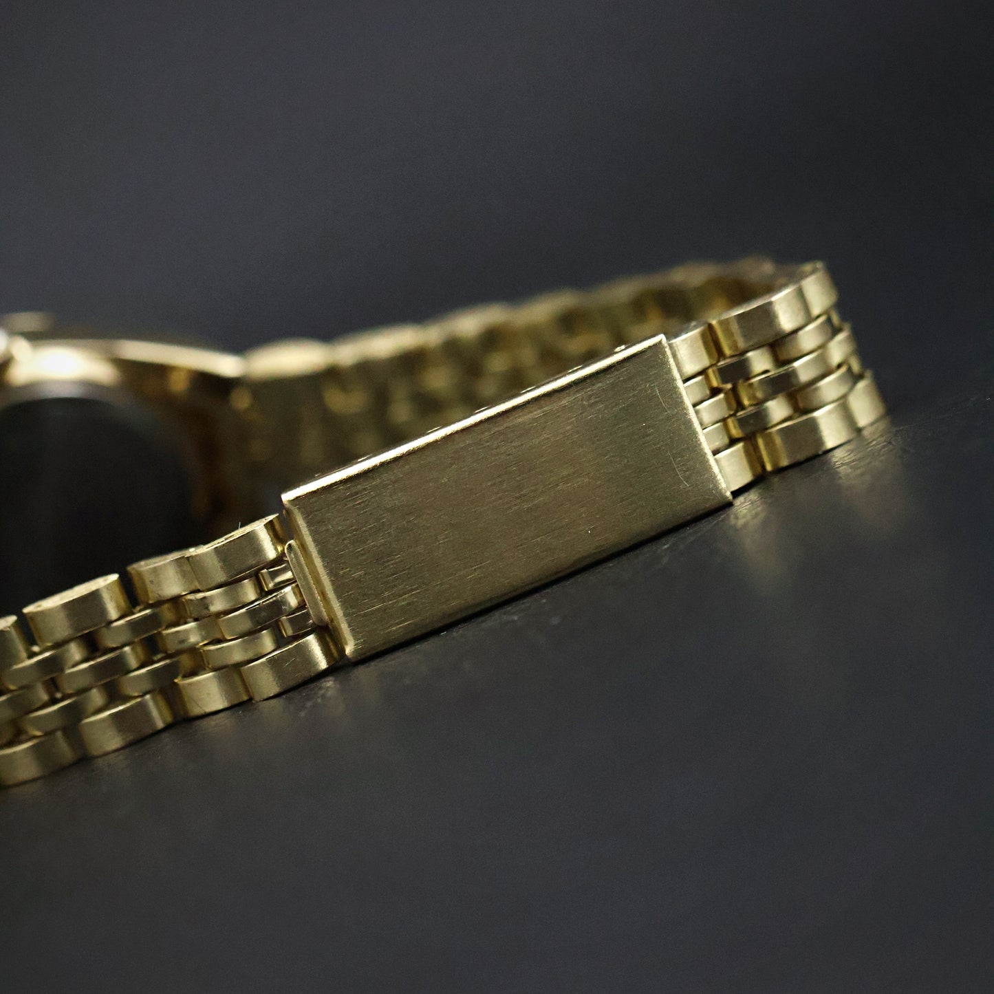 Armitron Gold-Tone Day-Date with Crystal Markers