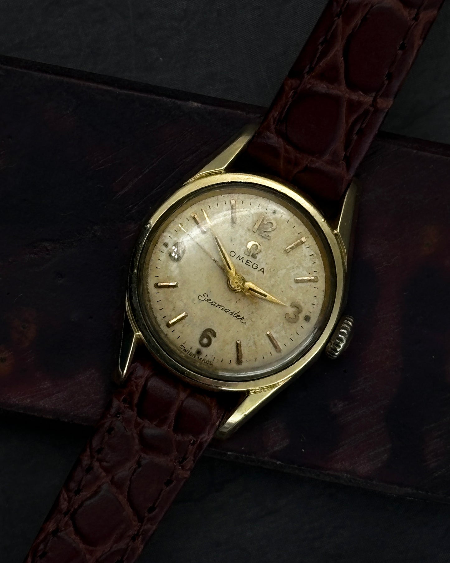 Omega Seamaster Cocktail Watch | 10K Gold Top | 1950s