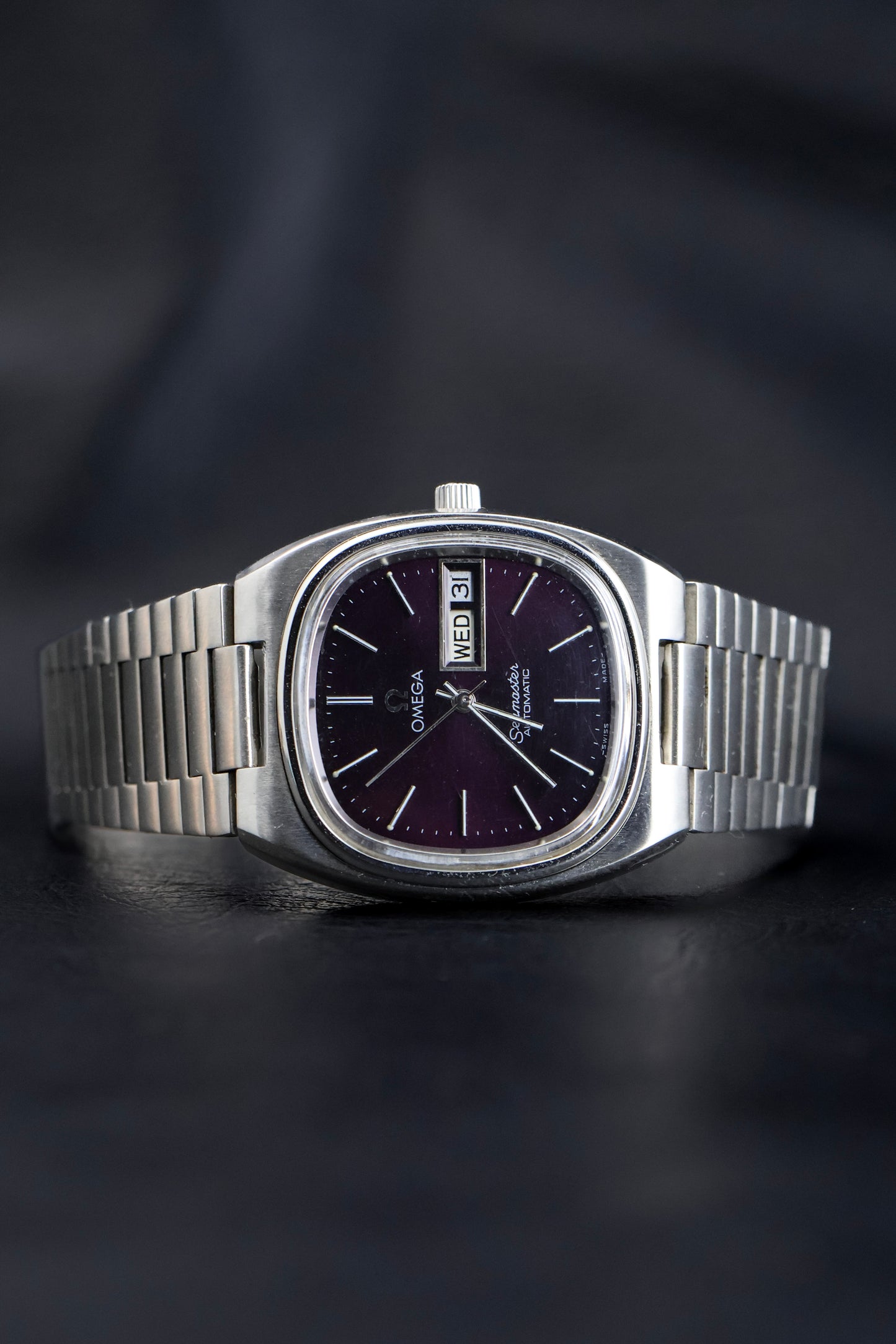 Omega Seamaster TV - Purple Dial