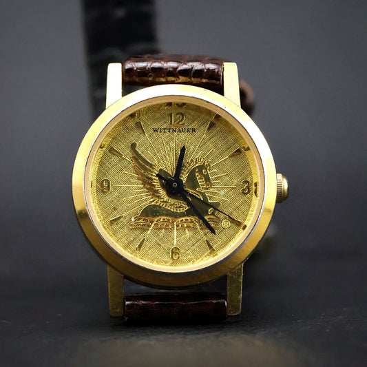 Wittnauer Seahorse Embossed Dial Watch