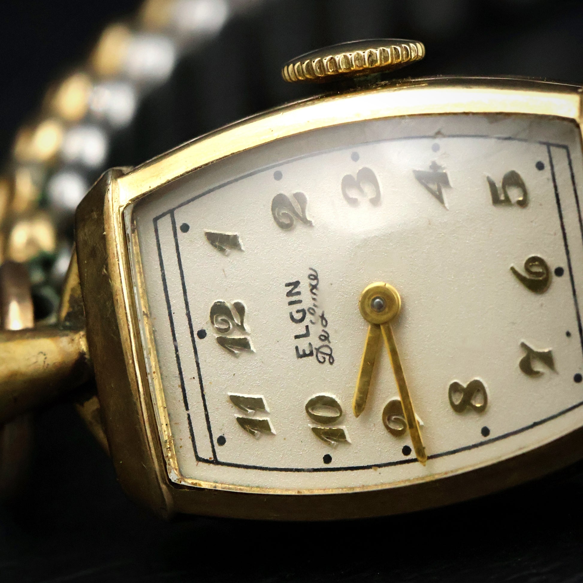 Elgin De Luxe Gold-Filled Tonneau Ladies' Watch